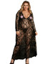 Lingerie Sexy Nightdress Long Sleeve See-Through Lace Dress