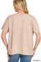Zenana French Terry Acid Washed Relaxed Top & Short Set