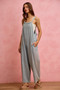 SO ME Wide Leg Lightweight Denim Overalls