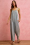 SO ME Wide Leg Lightweight Denim Overalls