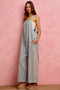 SO ME Wide Leg Lightweight Denim Overalls