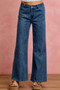 SO ME Seam Detail Mid Rise Stretch Denim Jeans