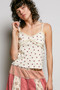 POL Star Printed Lightweight Ribbed Knit Cami