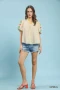 Umgee Embroidered Puff Sleeve Top
