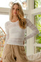 BiBi Ruffles Detail Flower Lace Top
