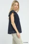 Umgee Cap Sleeve Denim Top