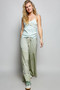 POL Floral Printed Lightweight Ribbed Knit Cami