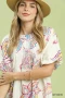 Umgee Paisley Print Puff Sleeve Top