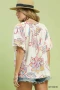Umgee Paisley Print Puff Sleeve Top