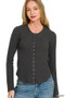 Zenana Double Knit Snap Button Shirts
