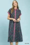Umgee Mix Floral Button-Front Midi Dress