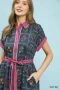 Umgee Mix Floral Button-Front Midi Dress
