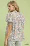 Umgee Mix Paisley Floral Button Down Shirt