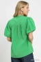 Umgee Button-Down Puff Sleeve Shirt
