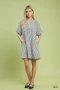 Umgee Striped Puff Sleeve Shift Dress