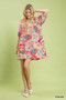 Umgee Paisley Print Mini Dress