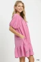 Umgee Embroidered Floral Babydoll Dress