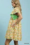 Umgee Mix Floral Tiered Mini Dress with Side Pockets