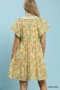 Umgee Mix Floral Tiered Mini Dress with Side Pockets
