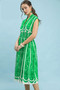 Umgee Sleeveless Smocked Midi Dress