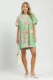 Umgee Boho Floral Print Mini Dress with Pockets