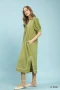 Umgee Seersucker Midi Dress with Contrast Trim