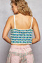 POL Cropped Crochet Cami with Scalloped Edge