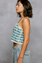 POL Cropped Crochet Cami with Scalloped Edge