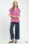 Umgee Lace Button-Front Top