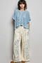 POL Crochet Lace Short Sleeve Top