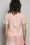 POL Floral V-Neck Short Sleeve Rib T-Shirt