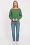 Zenana Fleece Boat-neck Sweatshirt
