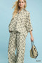 Umgee Printed Button Down Shirt