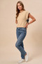 SO ME Lightweight Sweater Dolman Side Ribbon Tie Top