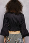 POL Floral Embroidered Cropped Blouse
