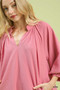 Umgee Textured Pocket Mini Dress