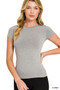 Zenana Seamless Crew Neck Tee