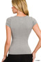 Zenana Seamless Crew Neck Tee