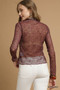 Umgee Nylon Lace Mesh Long Sleeve Top