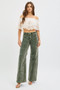 RISEN Full Size High Rise Wide Leg Corduroy Jeans Plus Size