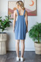 Heimish Full Size Ribbed Sleeveless Mini Tank Dress Plus Size