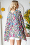 Heimish Full Size Multi Color Snake Open Cardigan Plus Size