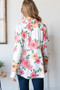 Heimish Full Size Multi Color Floral Blazers with Tunic Plus Size