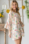 Heimish Full Size Multi Color Floral Open Cardigan Plus Size