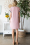 Heimish Full Size Solid Color Block and Animal Mini Dress Plus Size