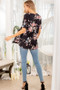 Heimish Full Size Crisscross Neck Floral Babydoll Top Plus Size