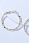 Elegant Alloy Hoop Earrings with Geometric Beads