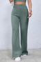 Basic Bae Full Size Ribbed High Waist Flare Pants