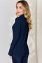 Basic Bae Full Size Ribbed Mock Neck Long Sleeve T-Shirt