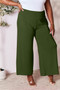Basic Bae Full Size Smocked Wide Waistband Wide Leg Pants